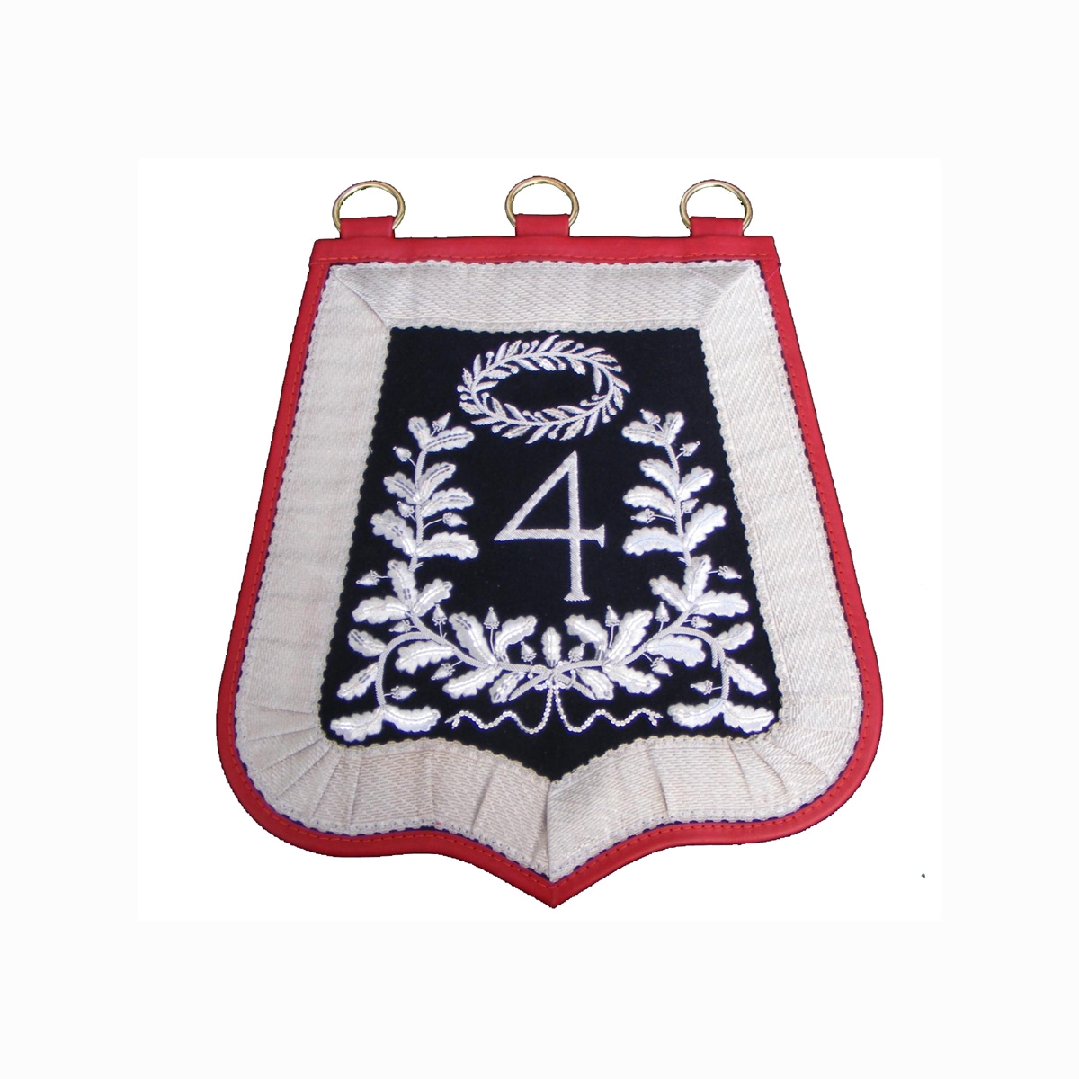 Sabretache 4 flag silver hand embroidered high quality wholesale Gold Wire Embroidered 
